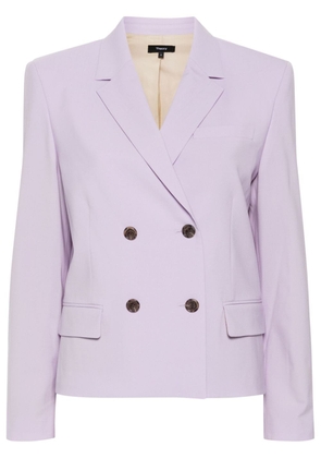 Theory double-breasted blazer - Purple