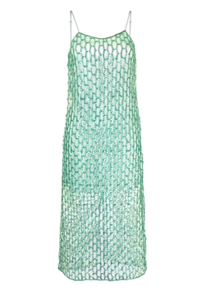Forte Forte sequin-detail mesh dress - Green