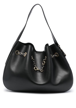 Just Cavalli chain-drawstring shoulder bag - Black