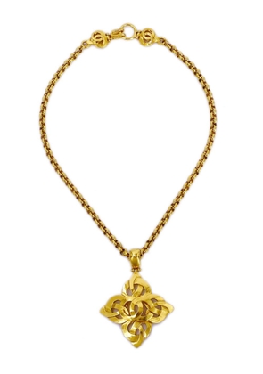 CHANEL Pre-Owned 1997 CC medallion chain necklace - Gold