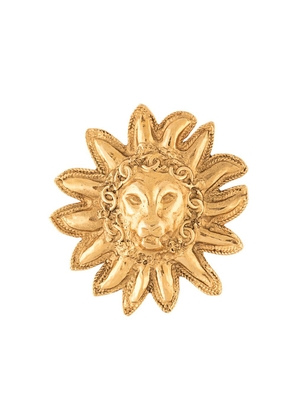 CHANEL Pre-Owned 1990s Lion motif brooch - Gold