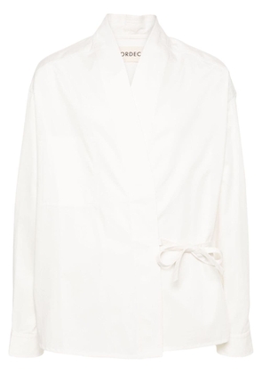 MORDECAI cotton gabardine shirt - White