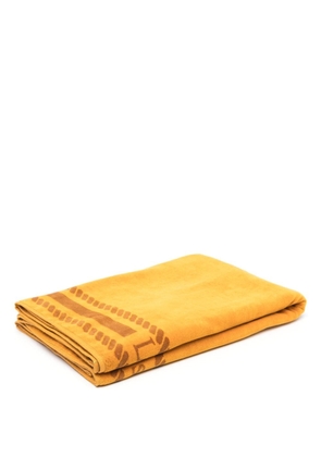 Marlies Dekkers logo-print cotton beach towel - Yellow