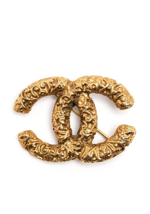 CHANEL Pre-Owned 1993 CC brooch - Gold