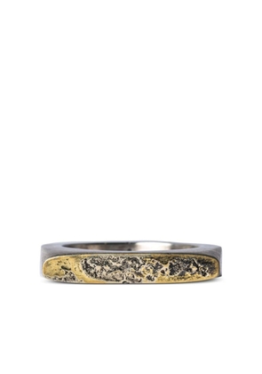 Parts of Four Sistema gold-plated sterling silver ring