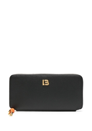 Bimba y Lola logo-lettering leather wallet - Black