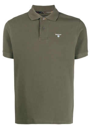 Barbour logo-embroidered polo shirt - Green