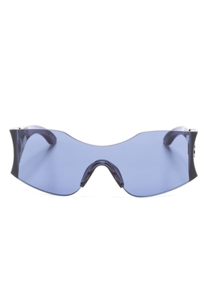 Balenciaga Eyewear Hourglass mask-frame sunglasses - Blue