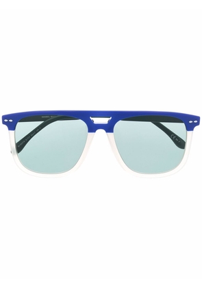 Isabel Marant Eyewear logo colour-block sunglasses - Blue