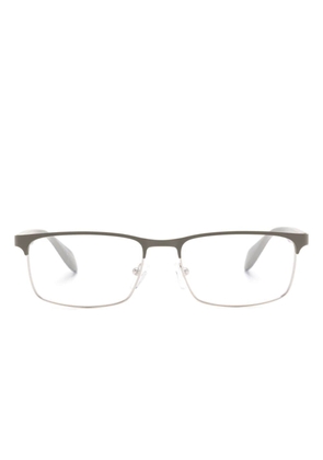 Emporio Armani rectangle-frame glasses - Grey