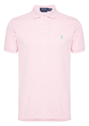 Polo Ralph Lauren embroidered-logo piqué polo shirt - Pink