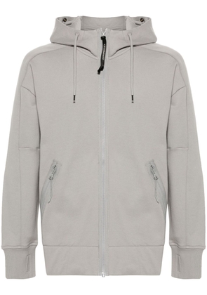 C.P. Company Goggles-detail cotton hoodie - Grey