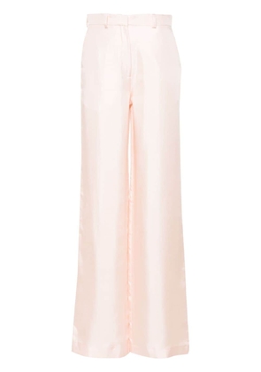 Lanvin silk wide-leg trousers - Pink