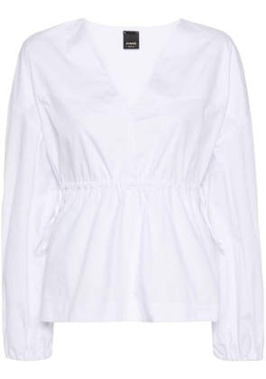 PINKO long-sleeve cotton blouse - White