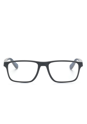 Emporio Armani logo-plaque rectangle-frame glasses - Grey