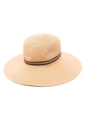 Borsalino Giselle braided papier hat - Neutrals