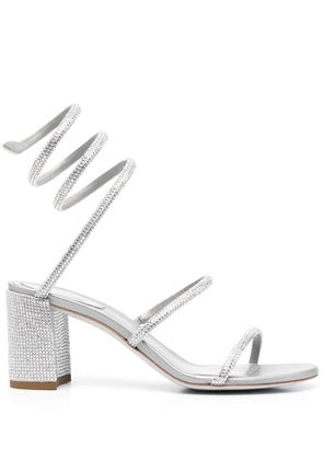 René Caovilla 70mm crystal-embellished strappy sandals - Grey
