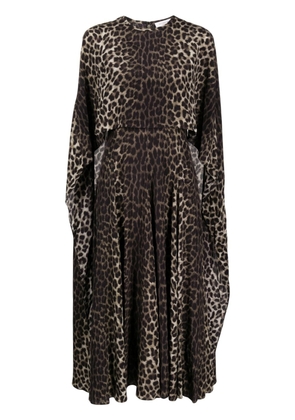 Michael Kors Collection Spine leopard-print dress - Brown