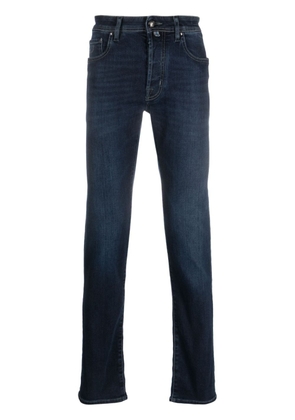 Jacob Cohën handkerchief-detail mid-rise jeans - Blue