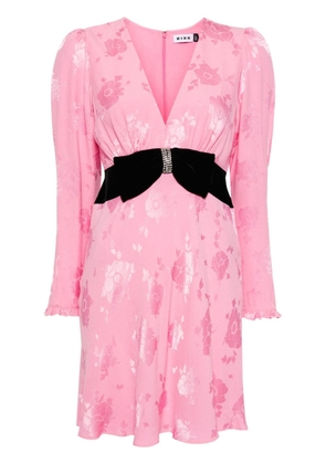 Rixo Bambi floral-jacquard minidress - Pink