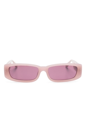 Linda Farrow Talita rectangle-frame sunglasses - Pink