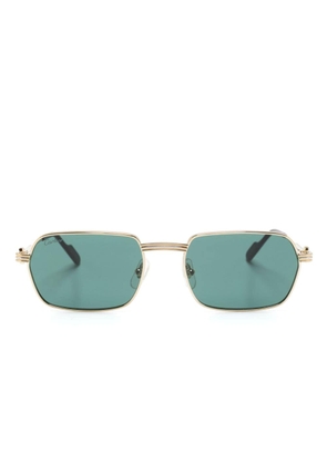 Cartier Eyewear rectangle-frame sunglasses - Gold