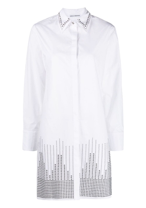 Rabanne stud-embellished shirtdress - White