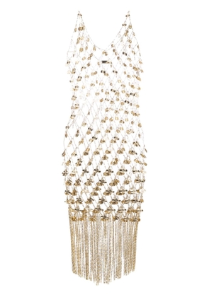 Rabanne fringed chainmail dress - Gold