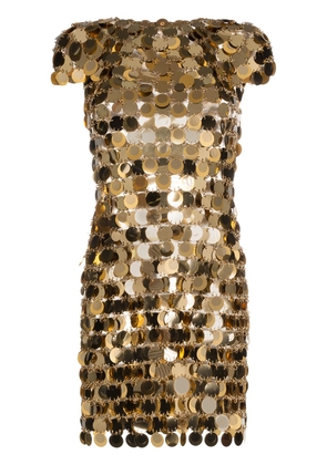 Rabanne chainmail mini dress - Gold