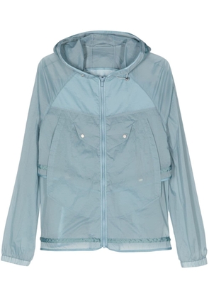 J.LAL Effloresce panelled hooded jacket - Blue