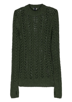 J.LAL Redos open-knit jumper - Green
