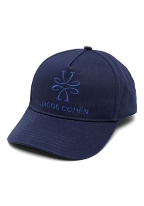 Jacob Cohën logo-embroidered cotton cap - Blue