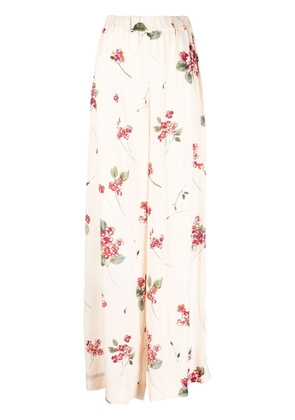 TWINSET floral-print palazzo trousers - Neutrals