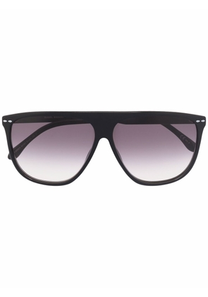 Isabel Marant Eyewear gradient oversize-frame sunglasses - Black