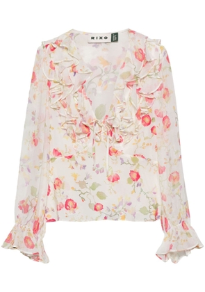 Rixo Lasca floral-print blouse - Neutrals