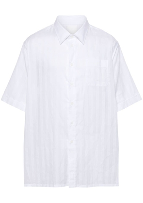 Givenchy logo-embroidered cotton shirt - White