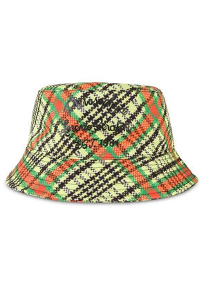 Philosophy Di Lorenzo Serafini logo-print checked bucket hat - Green
