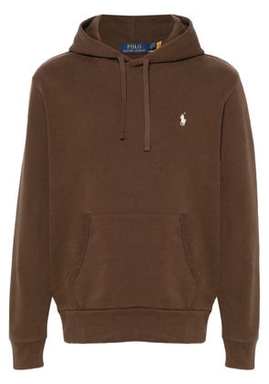 Polo Ralph Lauren Polo Pony-embroidered cotton hoodie - Brown