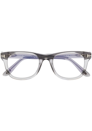 TOM FORD Eyewear transparent square-frame glasses - Grey