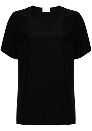 P.A.R.O.S.H. silk short-sleeved blouse - Black