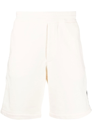 Alexander McQueen side-stripe shorts - Neutrals