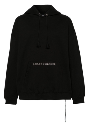Mastermind Japan drop-shoulder cotton hoodie - Black