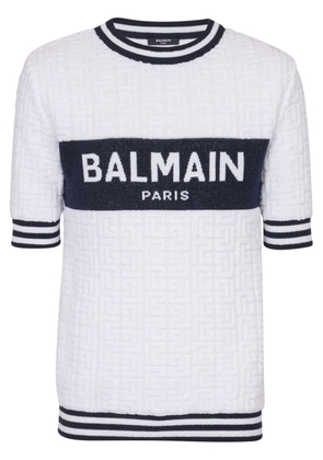 Balmain PB Labyrinth knitted T-shirt - White