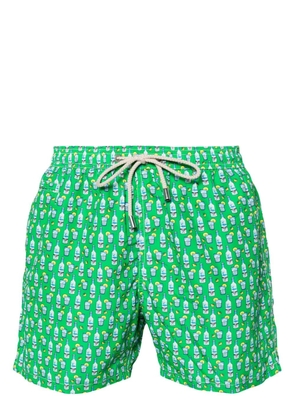 MC2 Saint Barth Lighting drink-print swim shorts - Green