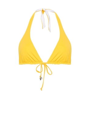 Fisico reversible triangle bikini top - Yellow