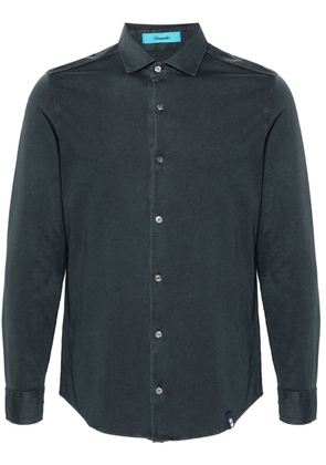 Drumohr classic-collar cotton shirt - Blue