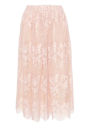 ZIMMERMANN Harmony lace midi skirt - Pink