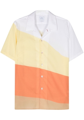PS Paul Smith colour-block cotton shirt - Yellow