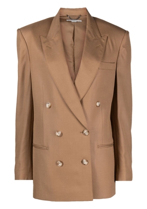 Stella McCartney oversized double-breasted blazer - Brown