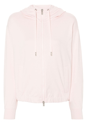 Peserico cotton zip-up hoodie - Pink